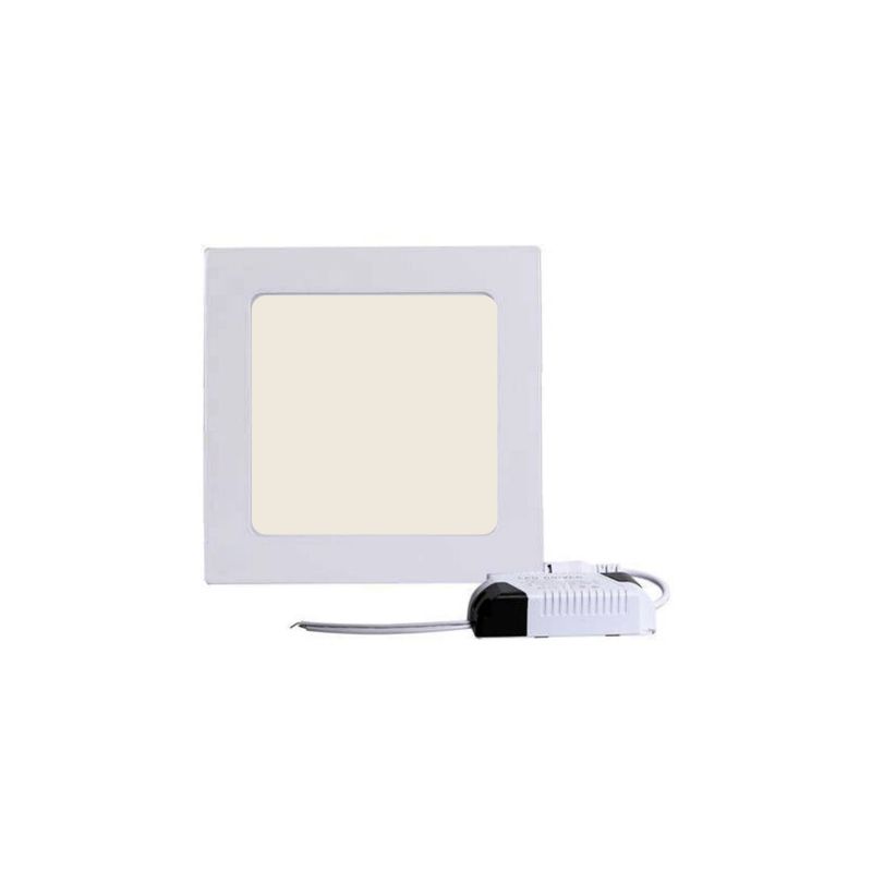 GENERICO - Foco Panel Plafón Led Amarillo Cuadrado 24w 2200lúmenes - SC