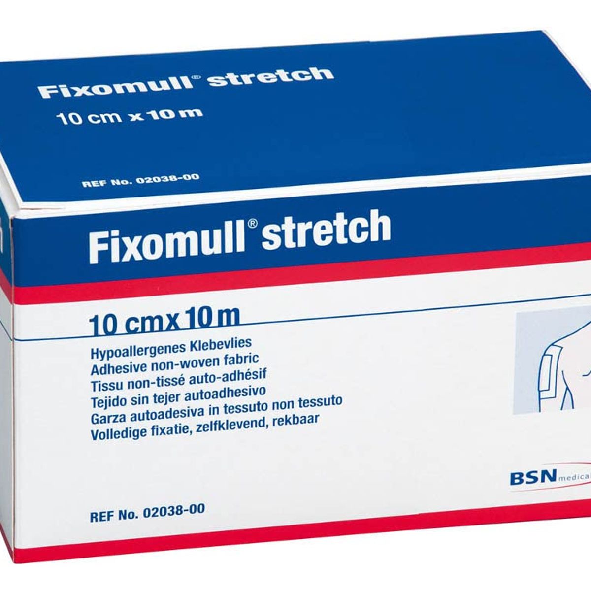 GENERICO - Fixomull Strech 10 CM. x 10 MTS. Color Blanco