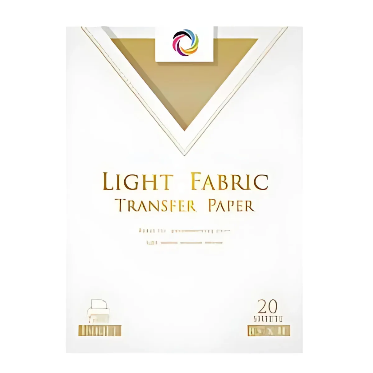 GENERICO - Papel Transfer Telas Claras Poleras Claras 20 Hojas A4 125g