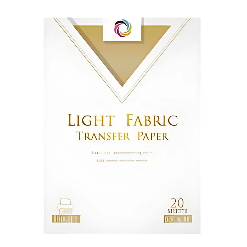 GENERICO - Papel Transfer Telas Claras Poleras Claras 20 Hojas A4 125g
