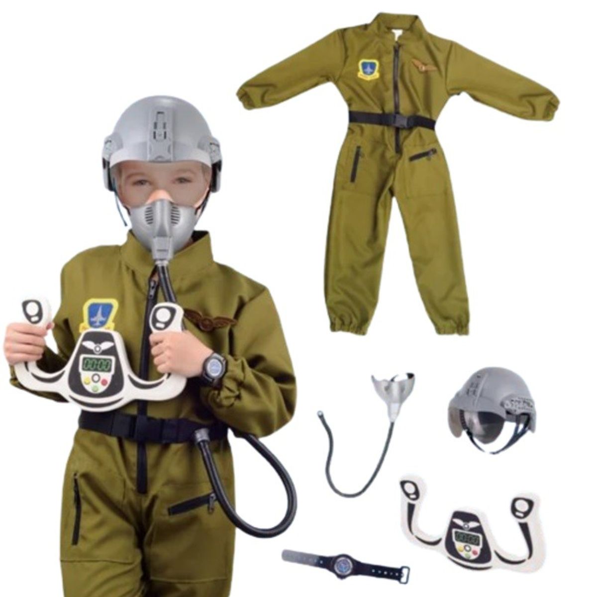 JUGUETON - Disfraz y Accesorios Piloto Avión Combate