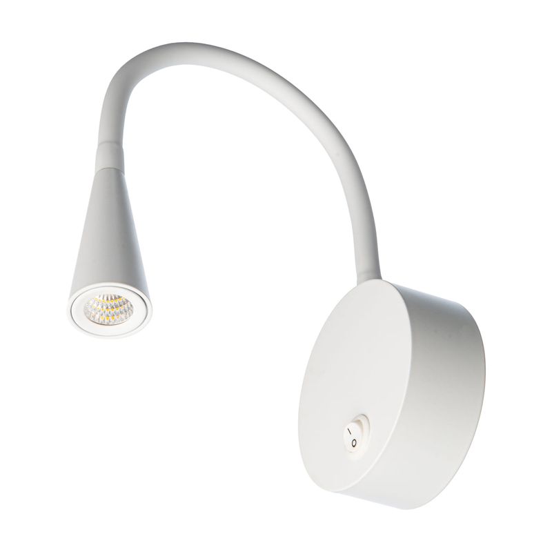 LED STUDIO - APLIQUÉ MURO VONDERK WALLER LECTURA DIRIGIBLE 3W LUZ CÁLIDA 220V BLANCO