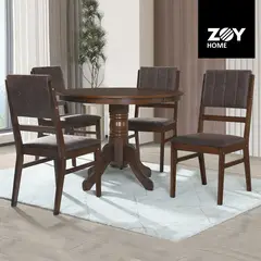 GENERICO - Juego de Comedor Rodas 4 Sillas