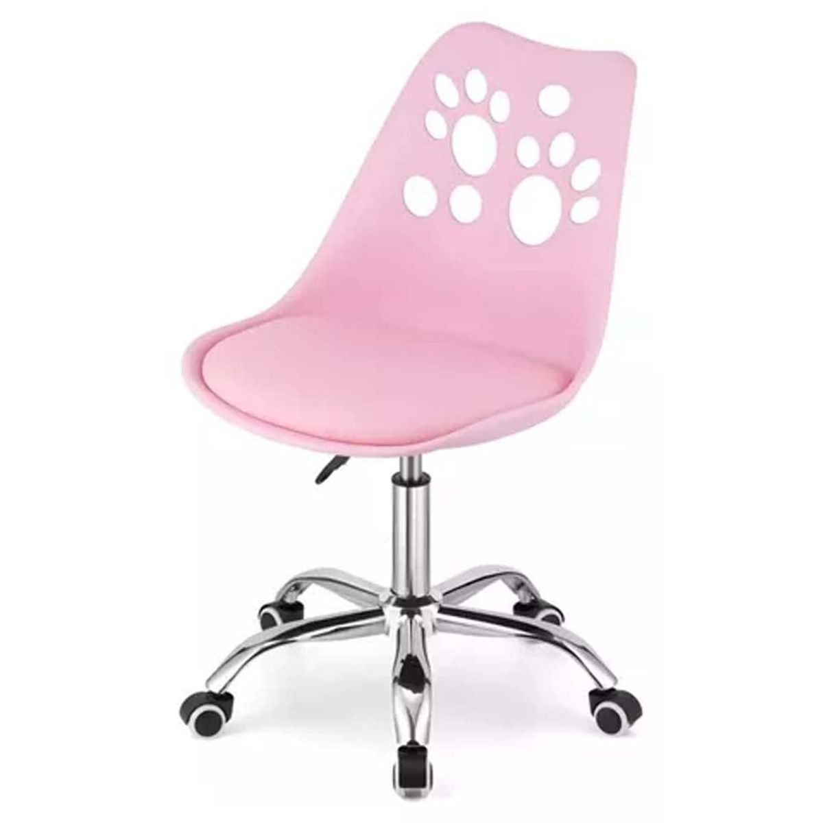 TODODESCUENTO - Silla Escritorio Eames Acolchada Tulip Infantil Rosada