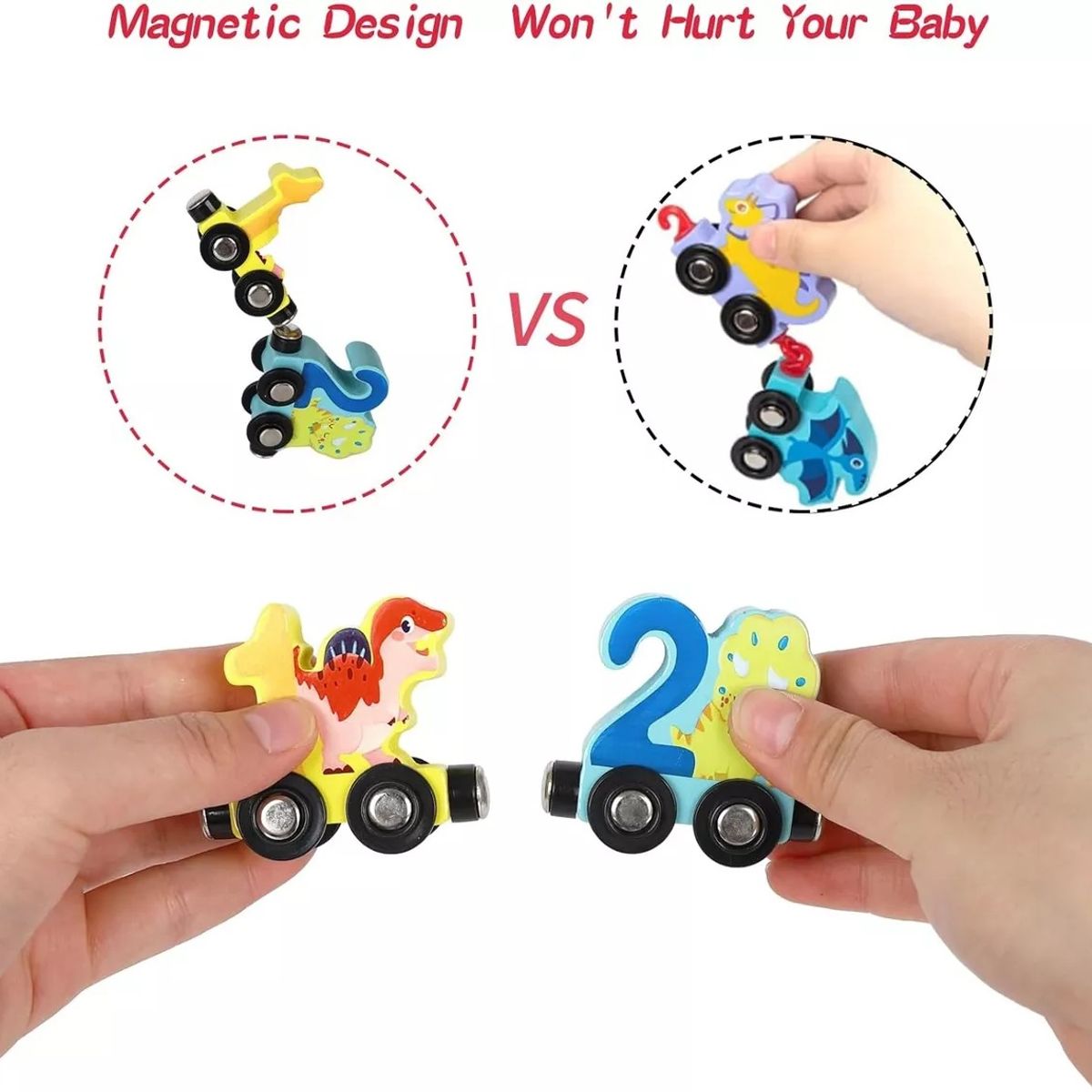 GENERICO - Tren De Animales Juguete Didáctico En Madera Estimulación