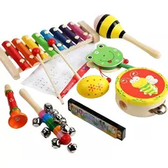 GENERICO - Set De 8 Instrumentos Musicales Juguete De Madera Montessori