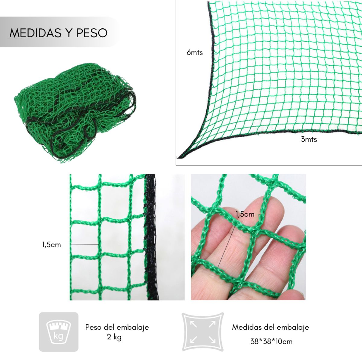 GENERICO - Malla Práctica Golf Red Resistente Y Duradera Entrenamiento