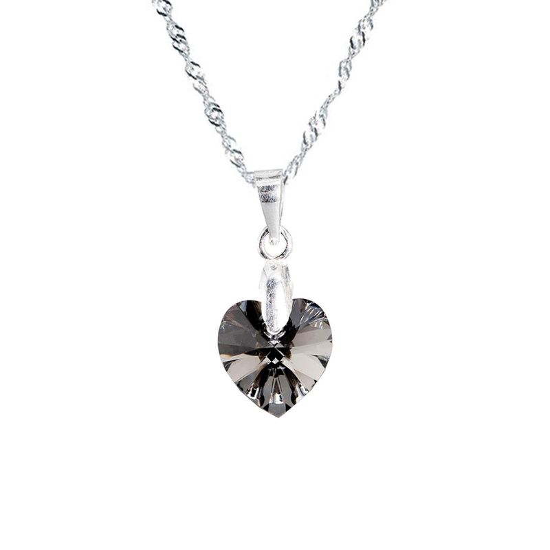 JOYAS MONTERO - Collar Romance Cristal Genuino Silver Night