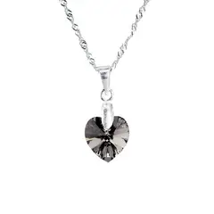 JOYAS MONTERO - Collar Romance Cristal Genuino Silver Night