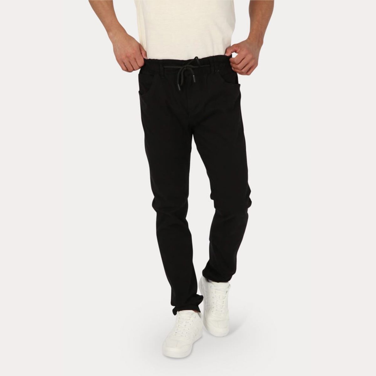 GANGSTER - Pantalon Jogger Canvas 1 Negro Gangster