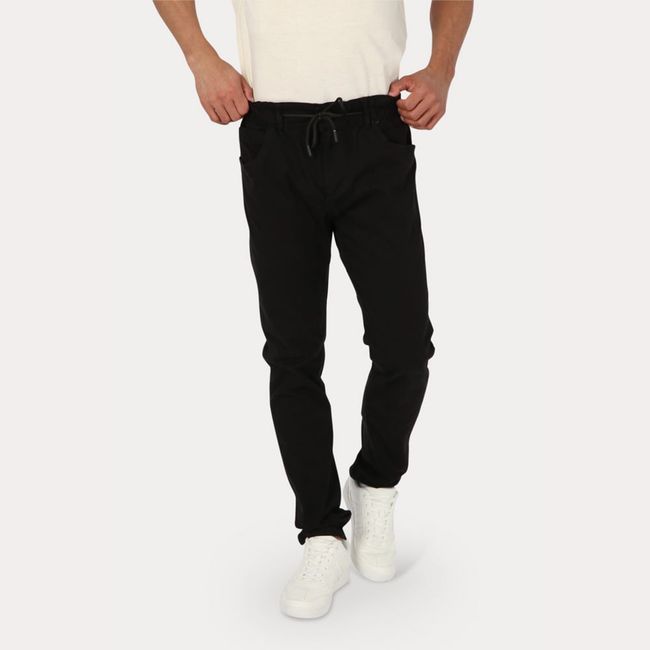 GANGSTER - Pantalon Jogger Canvas 1 Negro Gangster