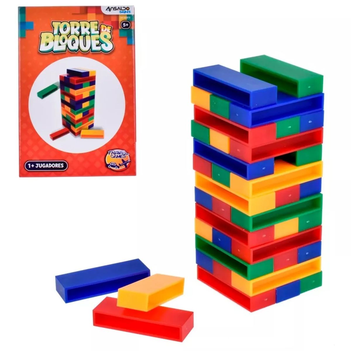 GENERICO - Juego De Mesa Infantil Torre De Bloques Travel Games