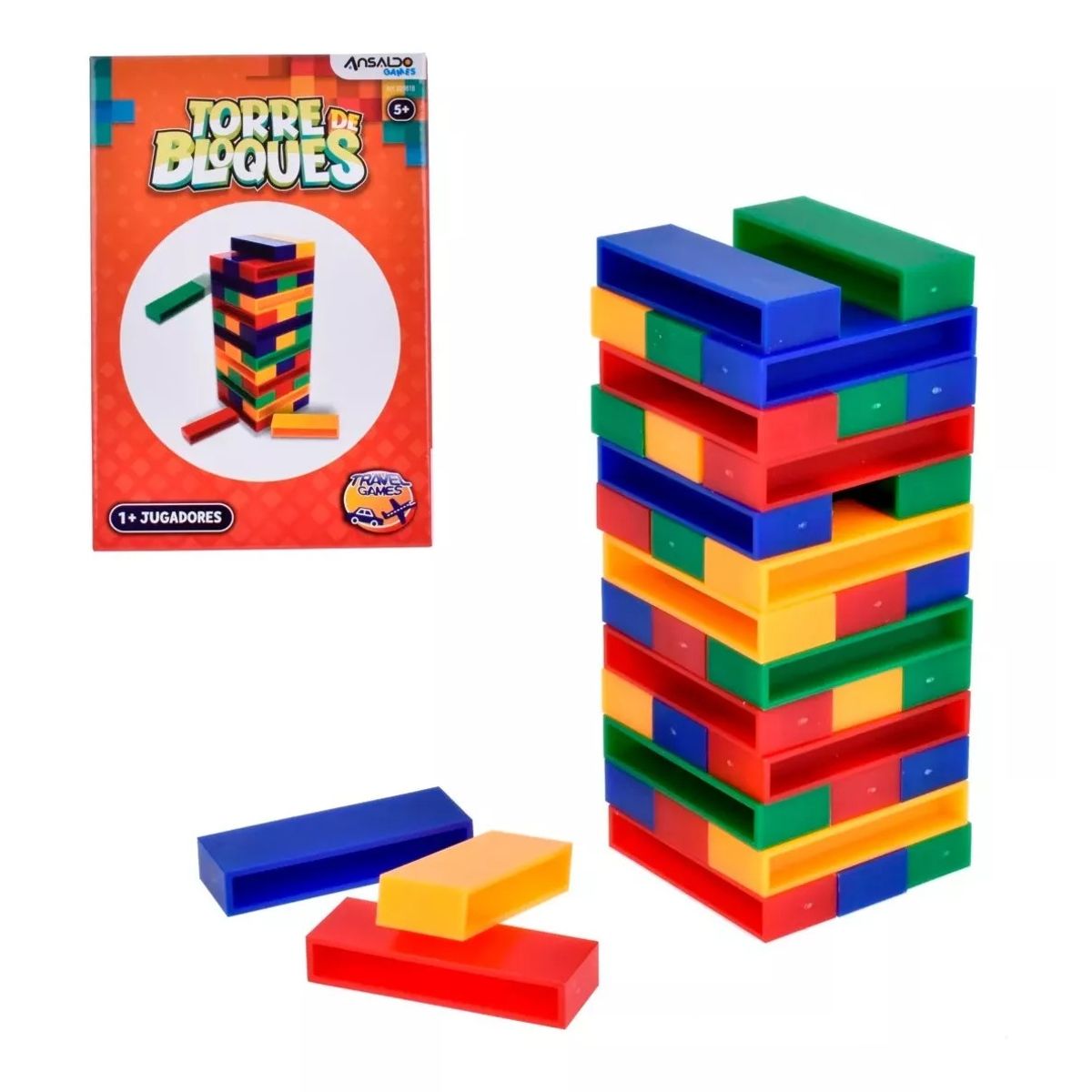 GENERICO - Juego De Mesa Infantil Torre De Bloques Travel Games