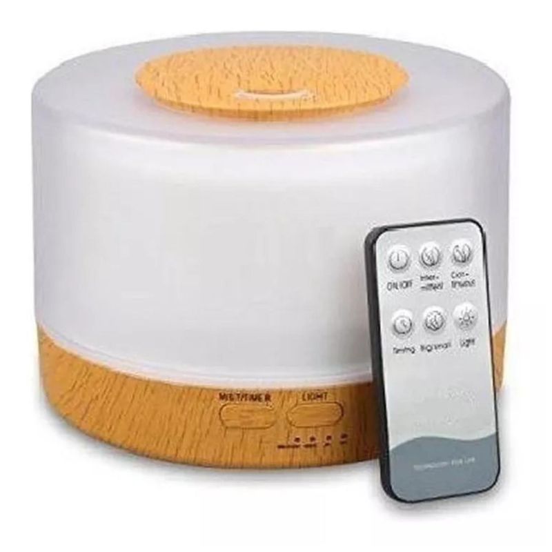 GENERICO - Humidificador Difusor De Aromas LED 500ml 7 Colores Control