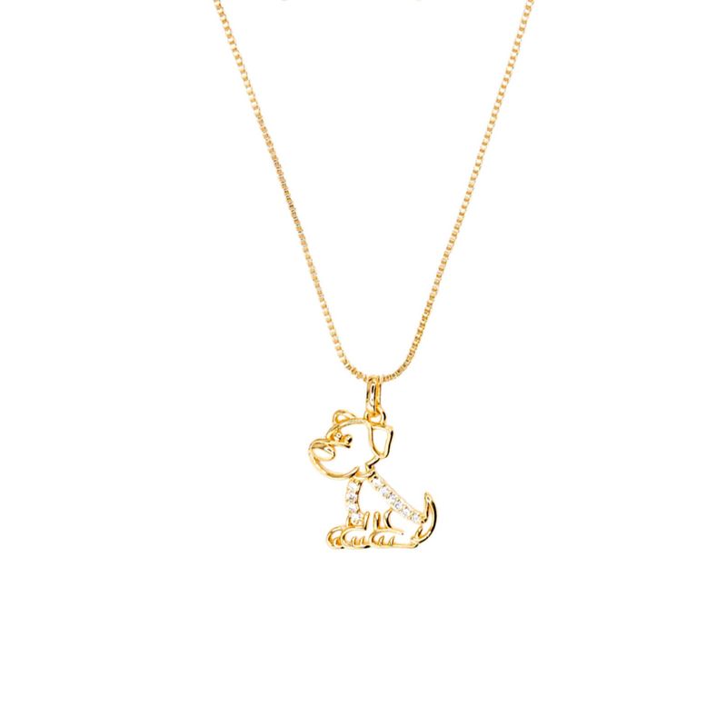 JOYAS MONTERO - Collar Vitto con Microcircones Baño de oro 24k