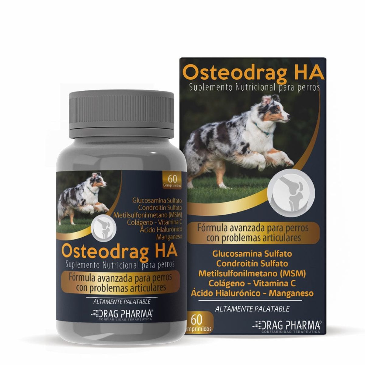 DRAG PHARMA - Osteodrag HA 60 comprimidos