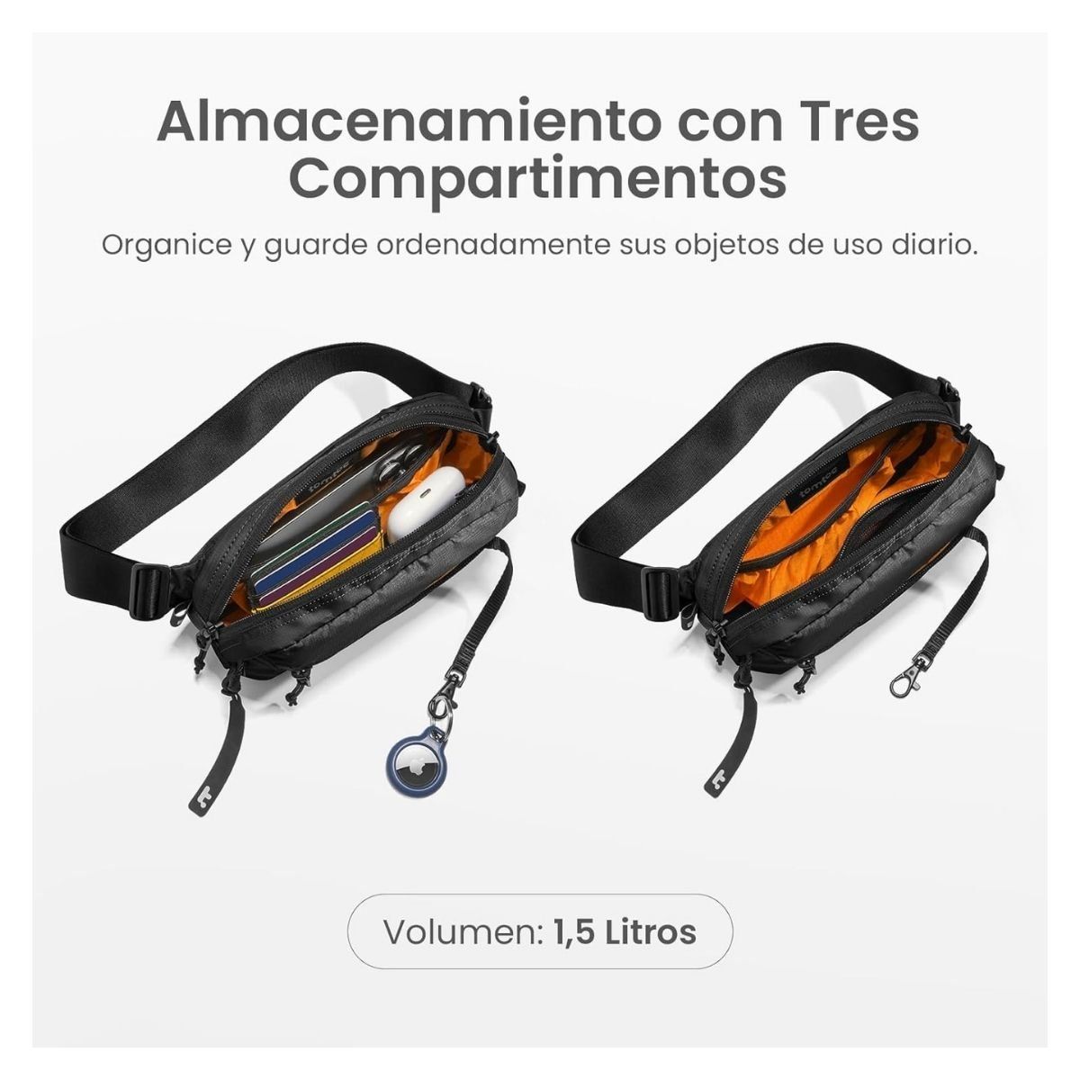 TOMTOC - Tomtoc Banano Aviator-T33 35L Grande - Negro