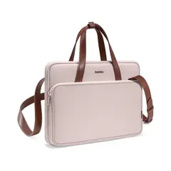 TOMTOC - Bolso de Hombro Versatile-A12 MacBook Pro 14 M3M2M1 - Rosado