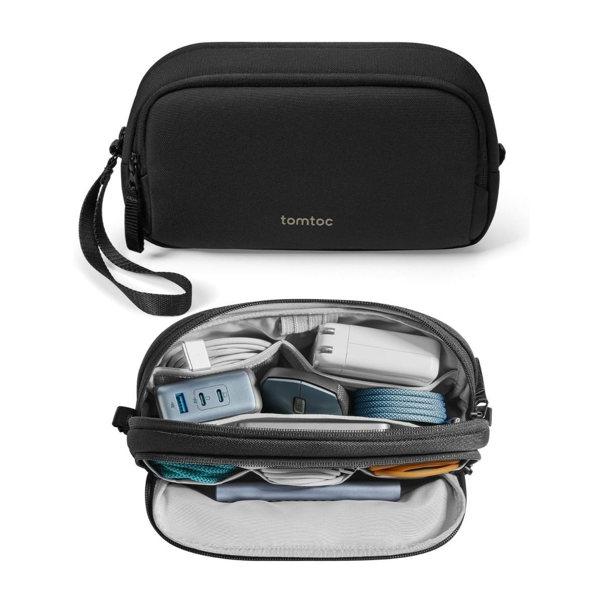 TOMTOC - Tomtoc Estuche Light-T12 para Accesorios Electrónicos Pequeño - Negro