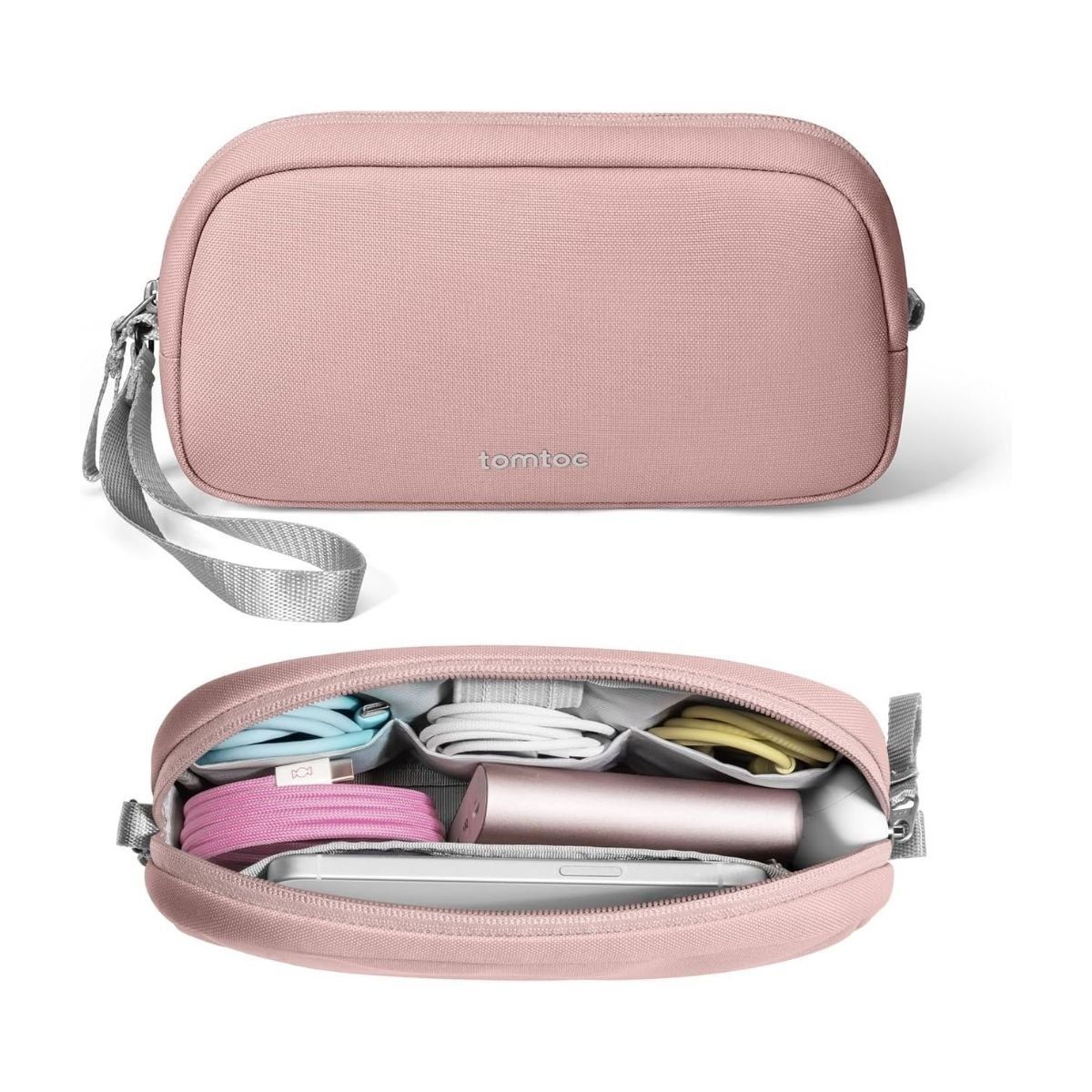 TOMTOC - Tomtoc Estuche Light-T12 para Accesorios Electrónicos Pequeño - Rosado