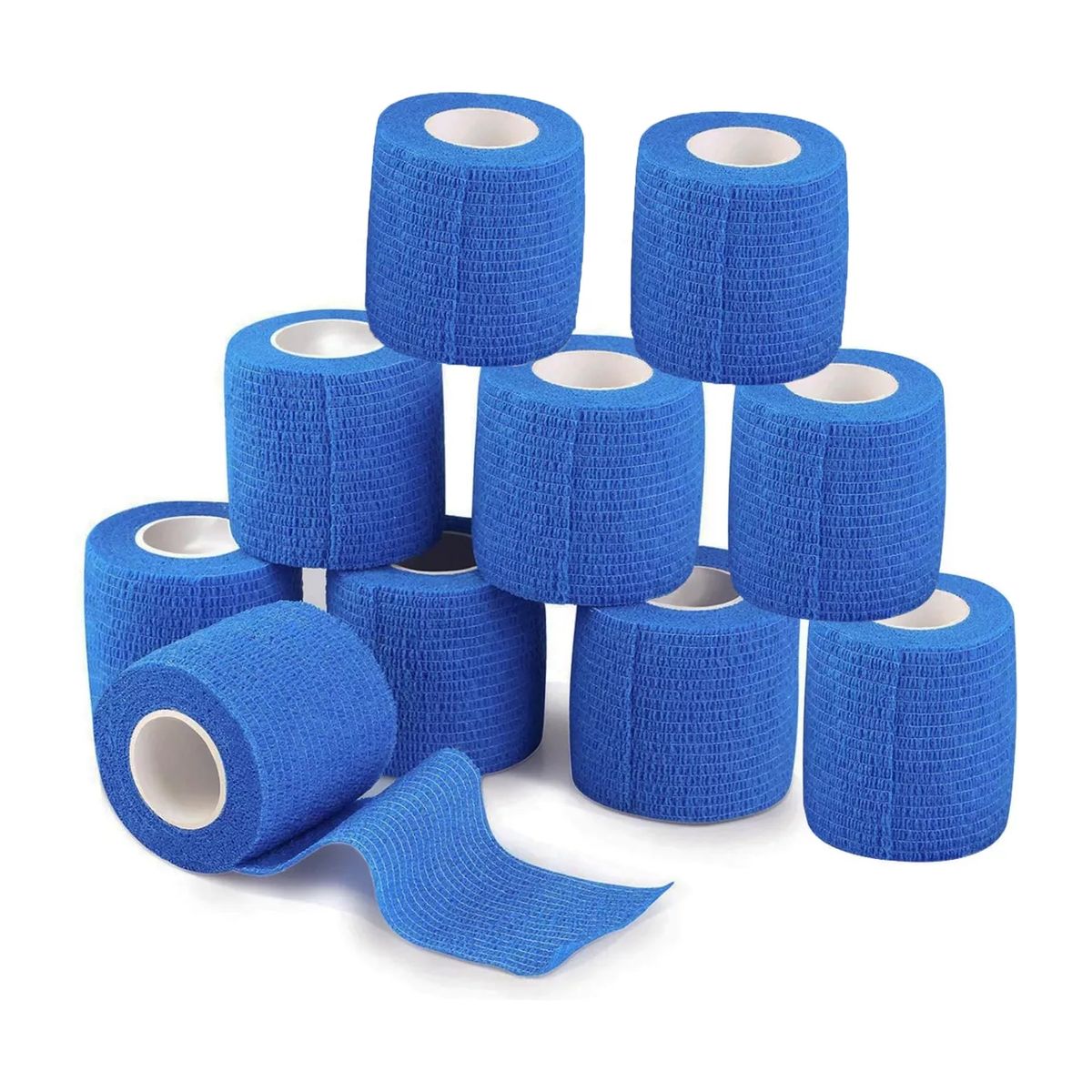 ATURE - 12U Venda Autoadherente Vendaje Deportivo 7.5 Cm X 4.5 M Azul