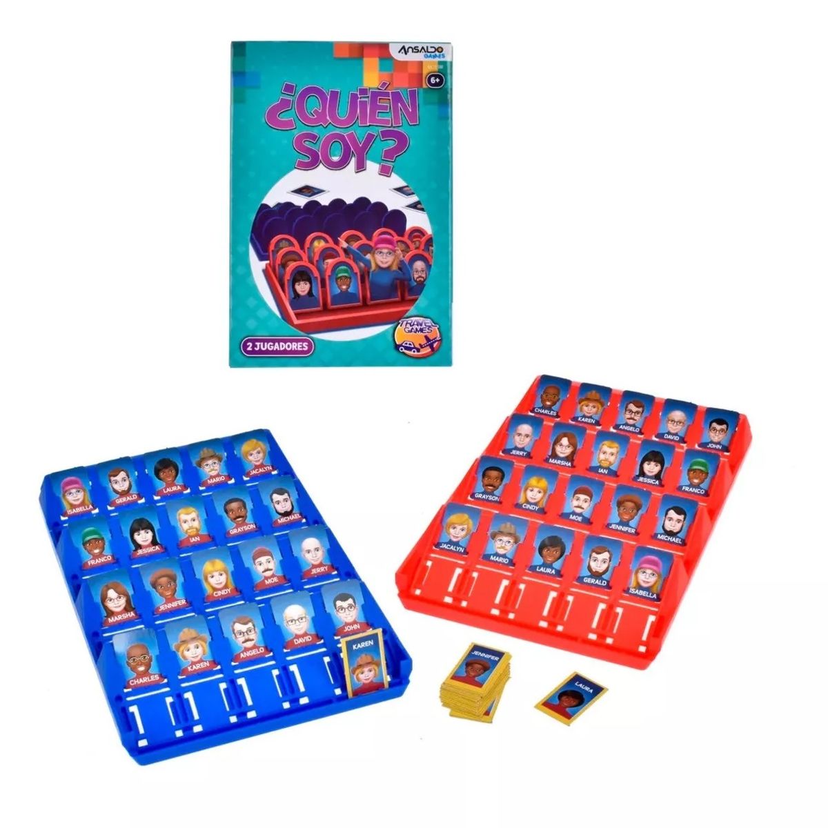 GENERICO - Juego De Mesa Infantil Quien Soy Travel Games