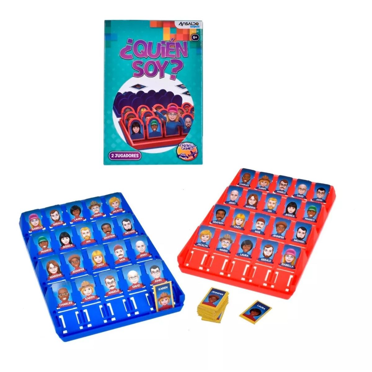 GENERICO - Juego De Mesa Infantil Quien Soy Travel Games