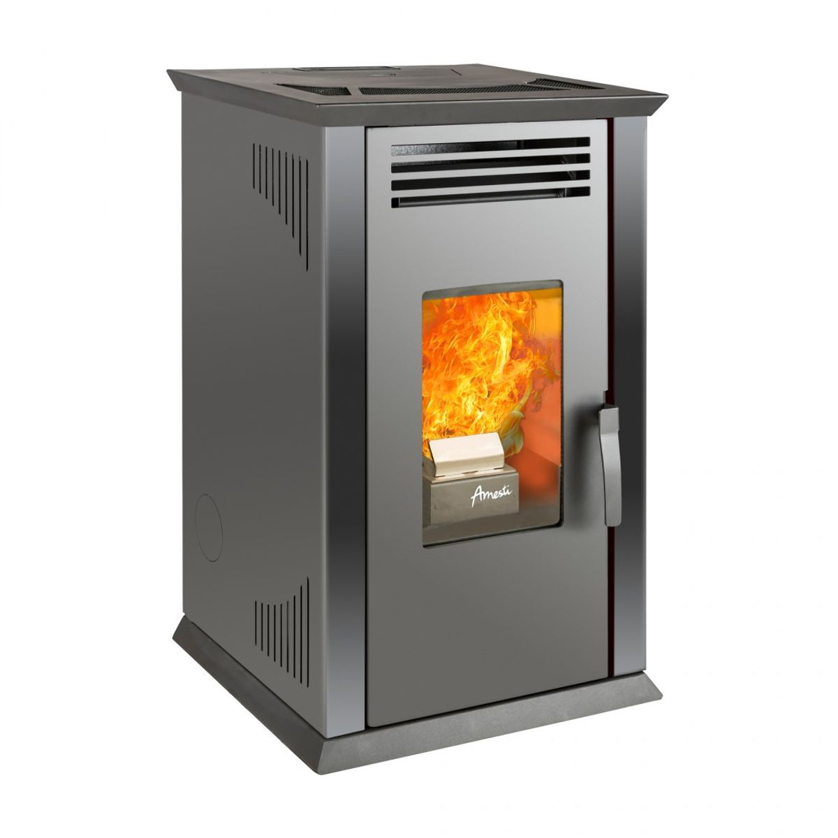 AMESTI - Calefactor a Pellet Amesti Italy 8100 plus Negro Satinado