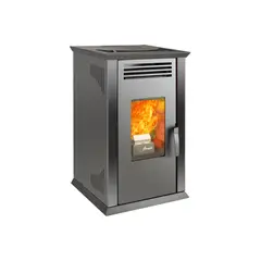 AMESTI - Calefactor a Pellet Italy 8100 plus Negro Satinado