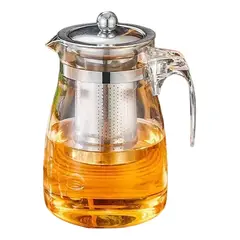 GENERICO - Tetera 15cm Vidrio y acero 500 mL