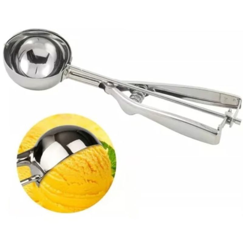 GENERICO - Cuchara Para Helado “M” 22Cm Acero Inoxidable