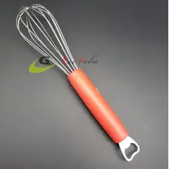 GENERICO - Batidor Mezclador De Acero 29Cm Reposteria Con Destapador