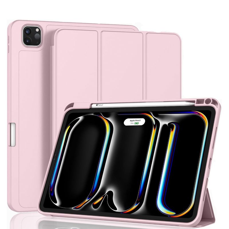 JOIGO - Funda Smart Cover Para iPad Pro 13 M4 2024 Rosada