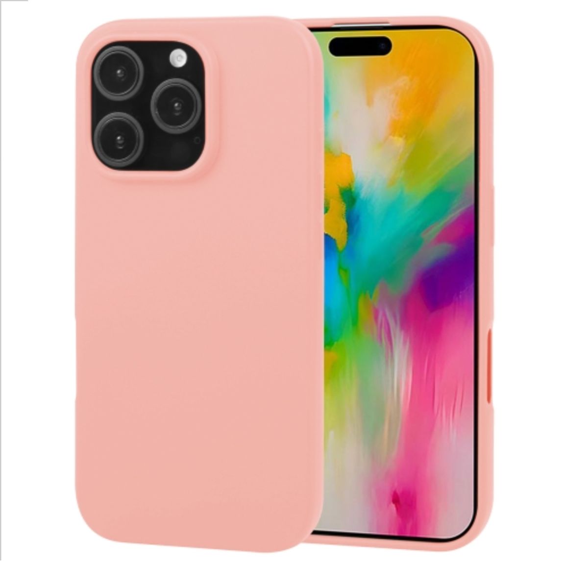 JOIGO - Carcasa Para iPhone 16 Pro Max Goma Rosado
