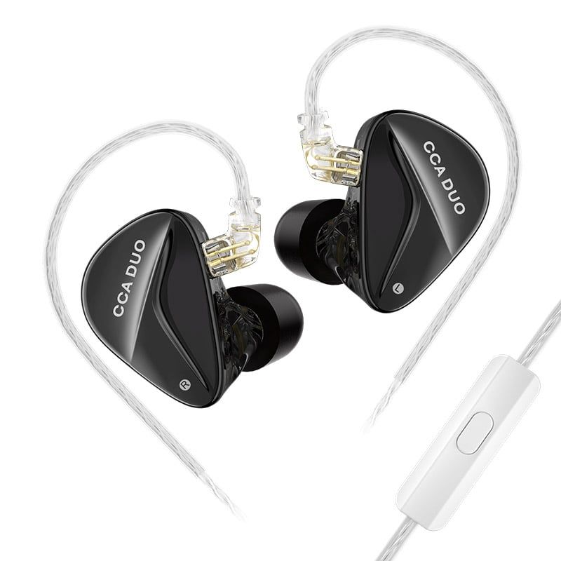 KZ - Audífonos In-Ear KZ CCA DUO con graves dinámicos-Con MIC Auriculares