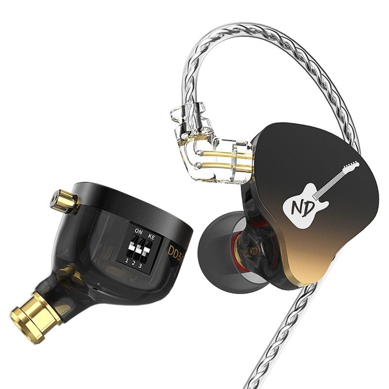 KZ - Audífonos In-Ear KZ ND DD3 con graves dinámicos-Sin MIC Auriculares