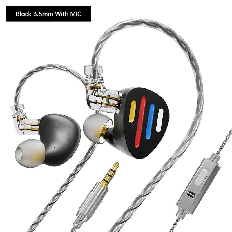 KZ - Audífonos In-Ear KZ ND X12 con graves dinámicos-Con MIC Auriculares