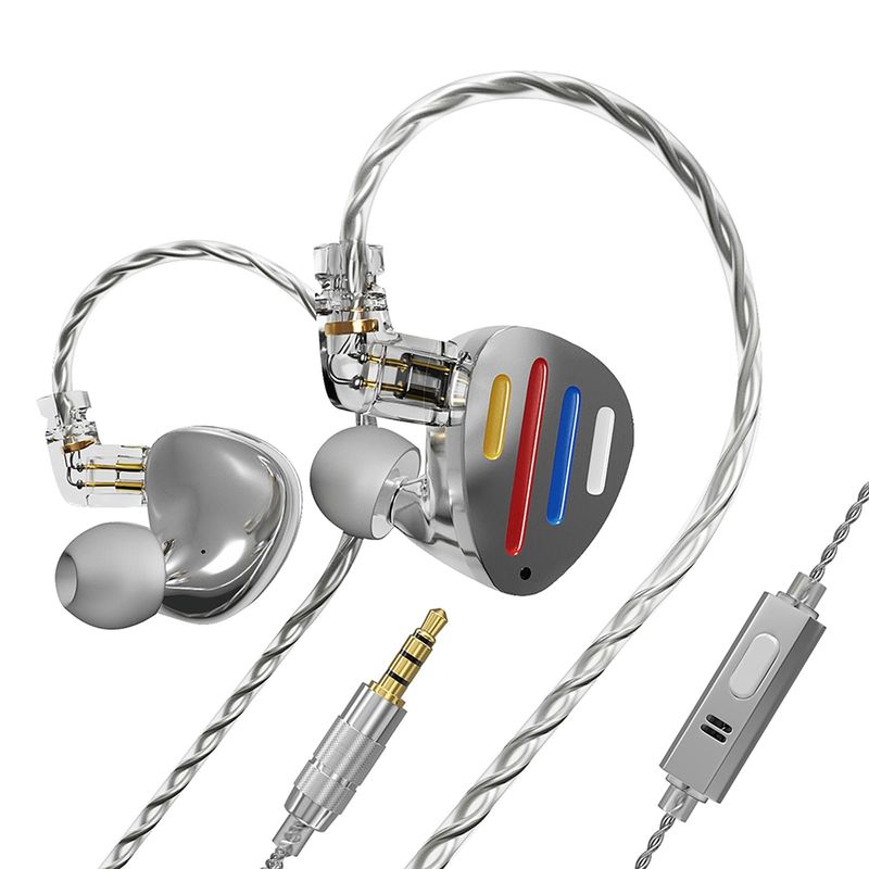KZ - Audífonos In-Ear KZ ND X12 con graves dinámicos-Con MIC Auriculares