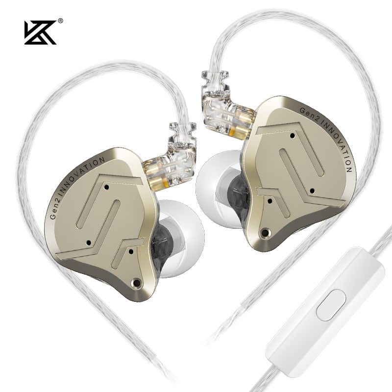 KZ - Audífonos In-Ear KZ ZSN PRO 2 con graves dinámicos-Con MIC Auriculares