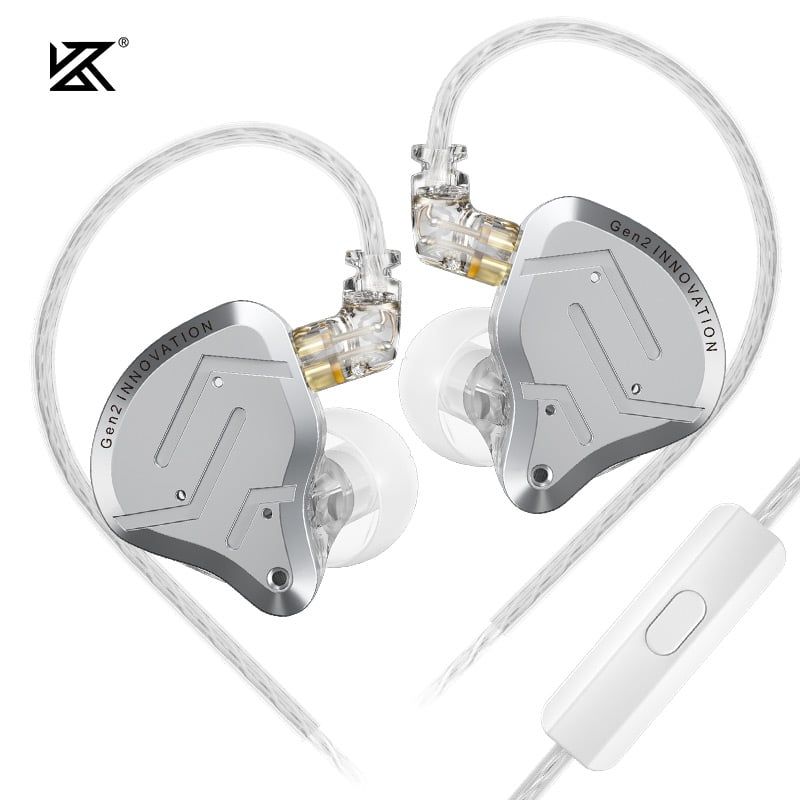 KZ - Audífonos In-Ear KZ ZSN PRO 2 con graves dinámicos-Con MIC Auriculares
