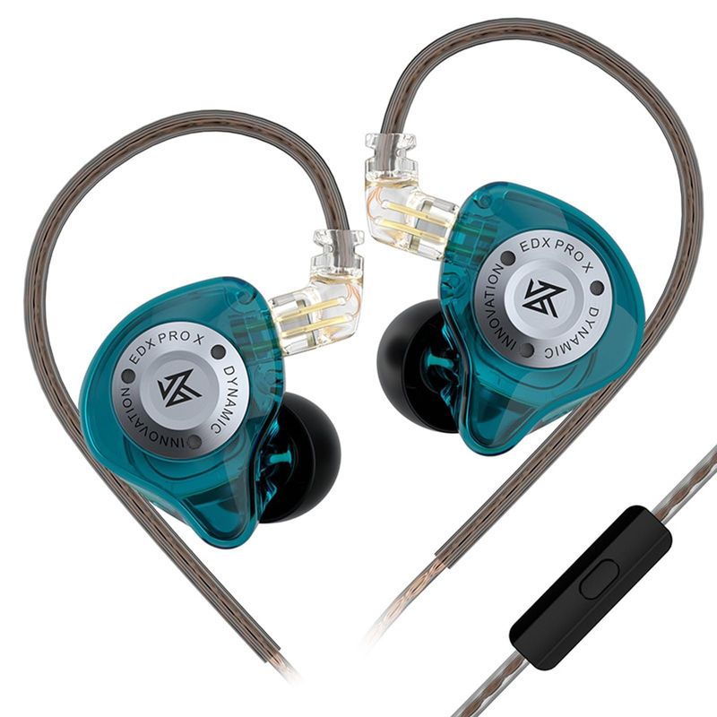 KZ - Audífonos In-Ear KZ EDX PRO X con graves dinámicos-Con MIC Auriculares