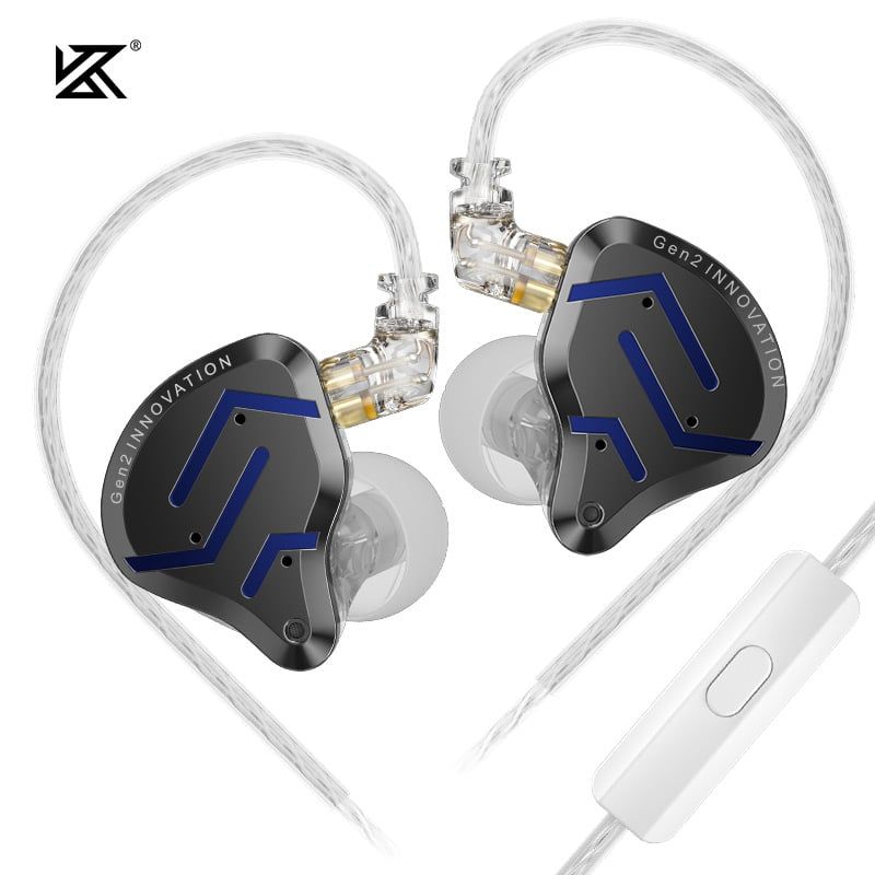 KZ - Audífonos In-Ear KZ ZSN PRO 2 con graves dinámicos-Con MIC Auriculares