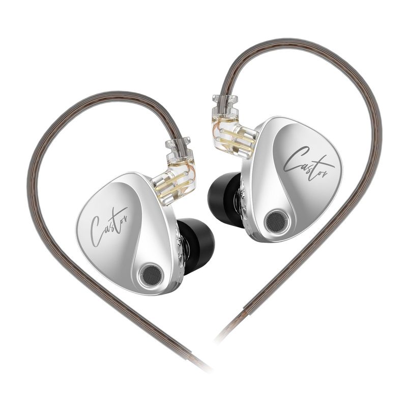KZ - Audífonos In-Ear KZ Castor con graves dinámicos-Sin MIC Auriculares