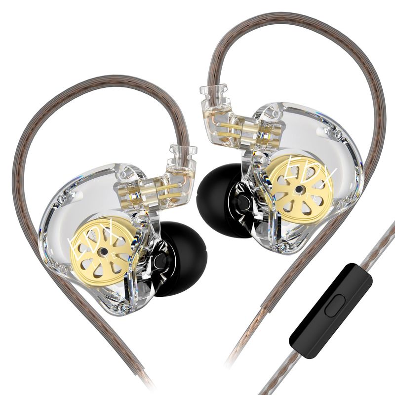 KZ - Audífonos In-Ear KZ EDX lite con graves dinámicos-Con MIC Auriculares