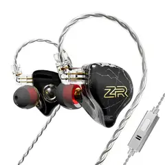 KZ - Audífonos In-Ear ND ZR con graves dinámicos-Con MIC Auriculares