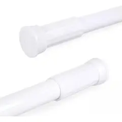 GENERICO - Barra Extensible 110-200cms Cortina De Ducha Acero Cromada