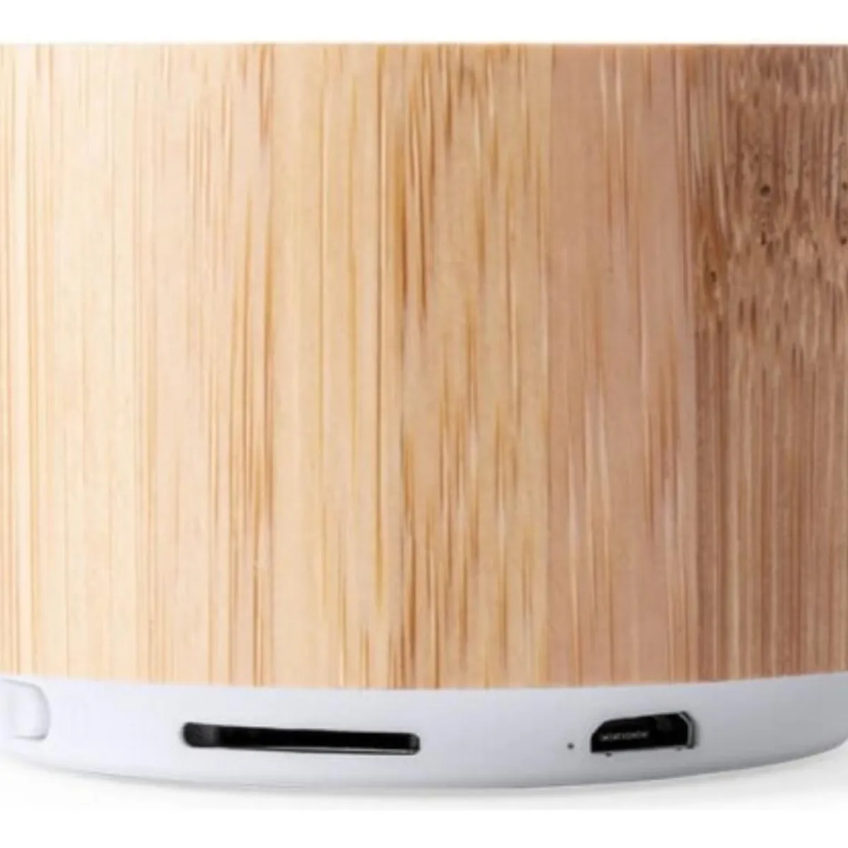 IMPORTCLICK - Parlante Altavoz Bluetooth Recargable USB Bambú - Café