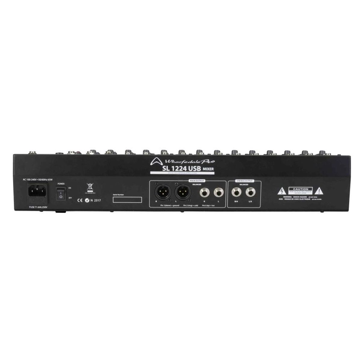 WHARFEDALE - SL1224USB BK MIXER 14CH FX EQ WHARFEDALE