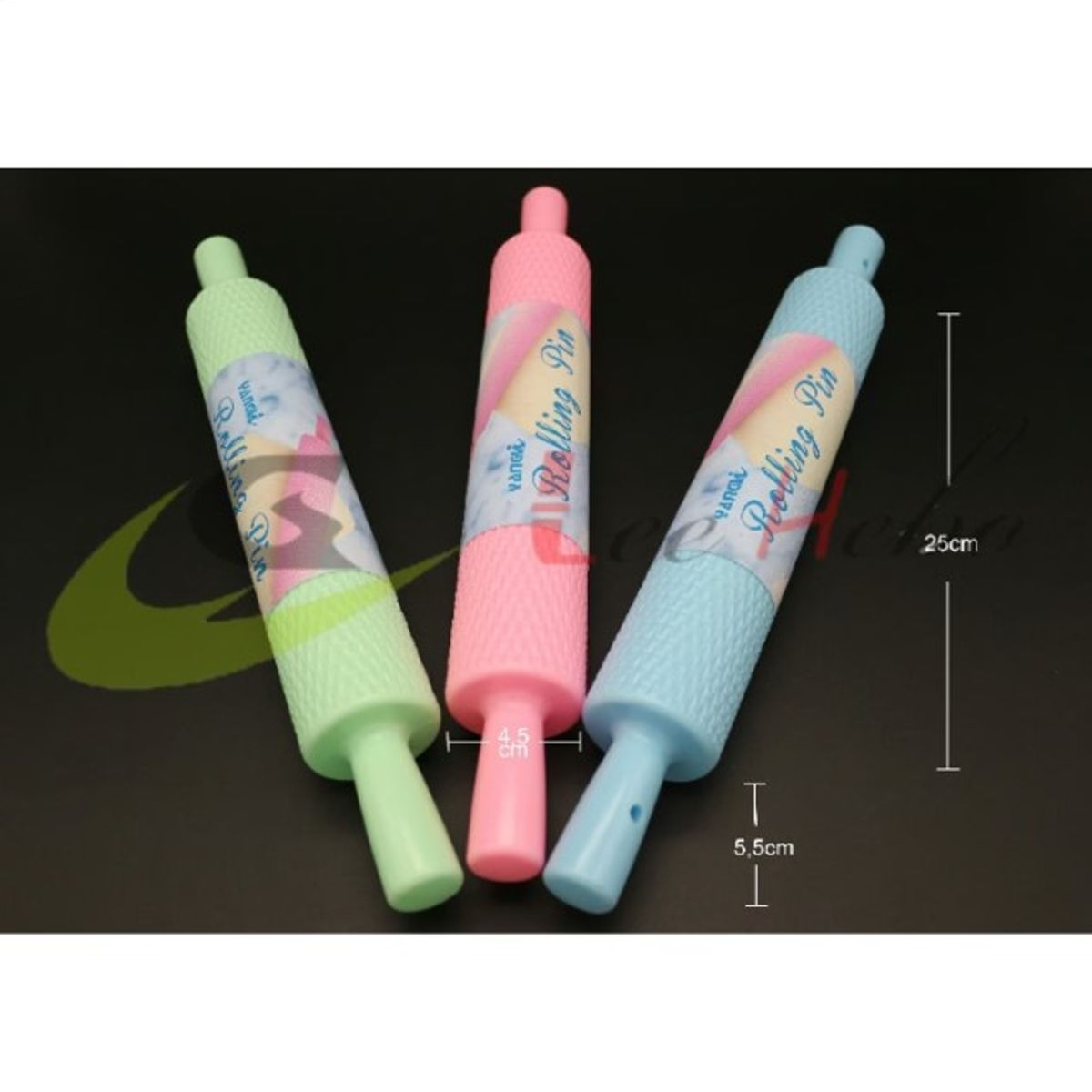 GENERICO - Rodillo De Plastico 25Cm Reposteria Cocina