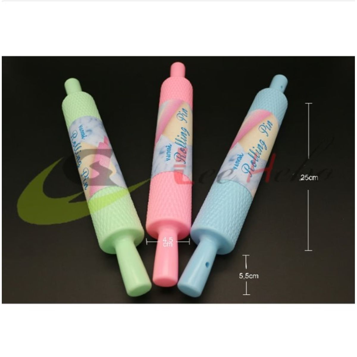 GENERICO - Rodillo De Plastico 25Cm Reposteria Cocina